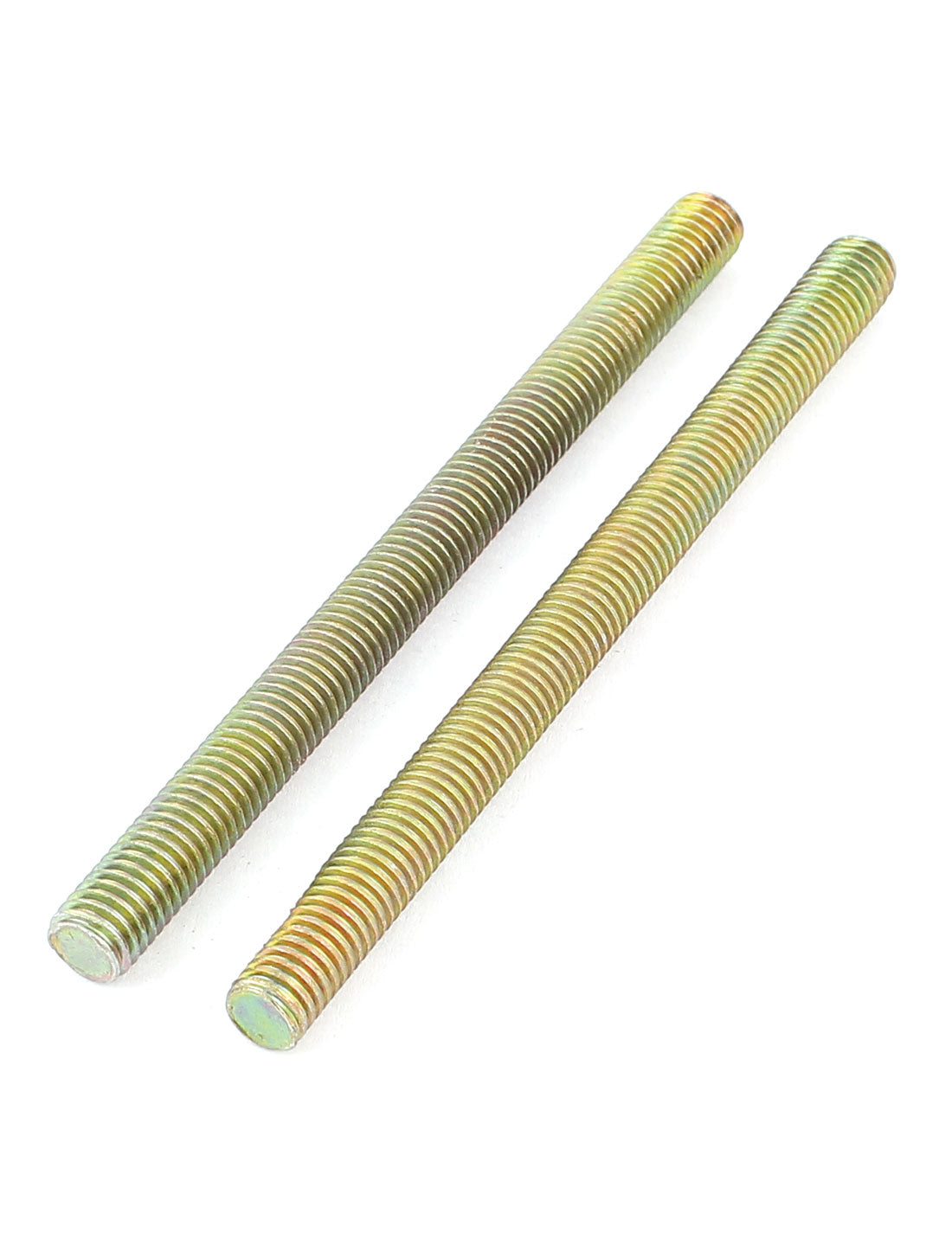 Harfington 1.25mm Pitch M8 x 110mm Male Threaded Rod Bar Bronze Tone 4 Pcs
