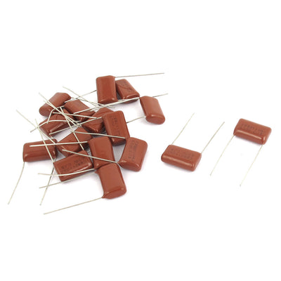 Harfington 16pcs 104J 630V 0.1uF Electronic Components Metallized Polyester Film Capacitors