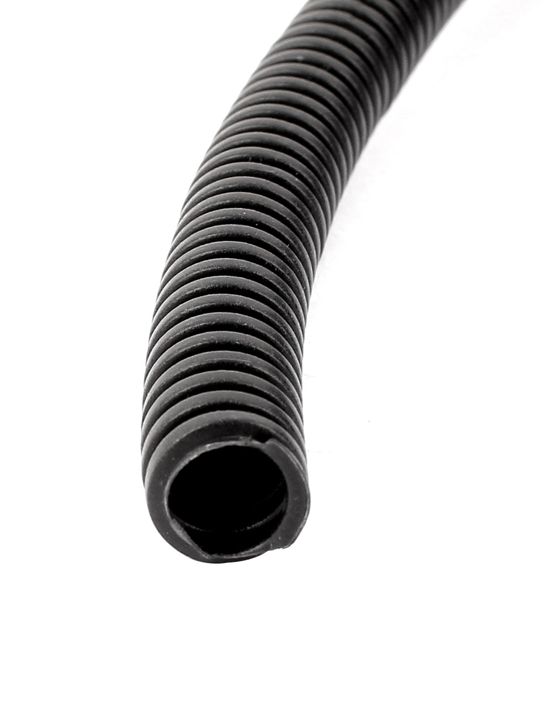 Harfington 14 M 9 x 12 mm Plastic Flexible Corrugated Conduit Tube for Garden,Office Black
