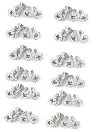 Harfington 12pcs Stainless Steel Door Cabinet Wardrobe Magnetic Catch Stopper Holder Latch