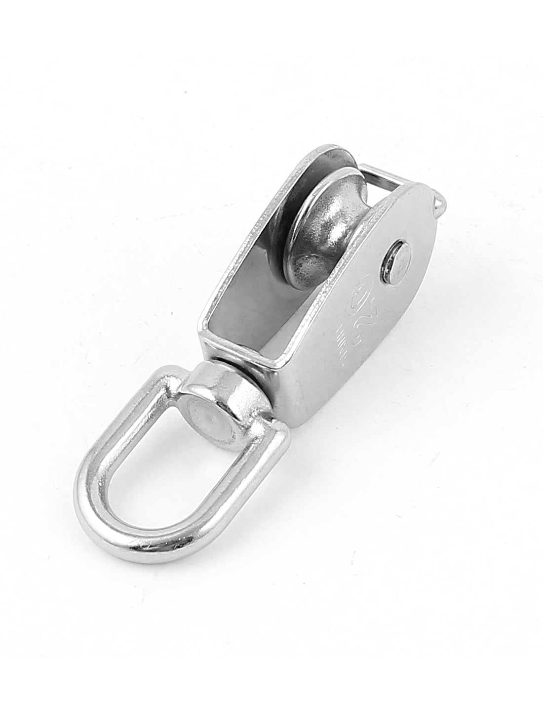 Harfington 0.2T Stainless Steel Single Sheave Rope Pulley Hoist Wheel Block Tackle Tool