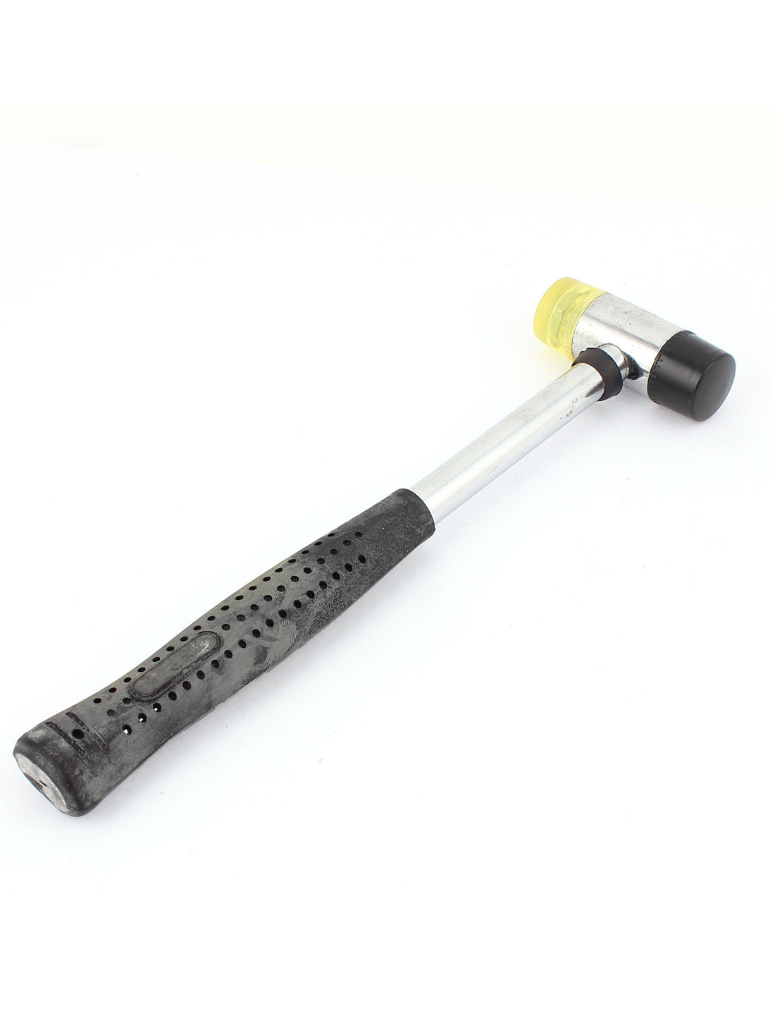 Harfington 25.5cm Long Rubber Detachable Dual Head Nonslip Handle Metal Mallet Hammer