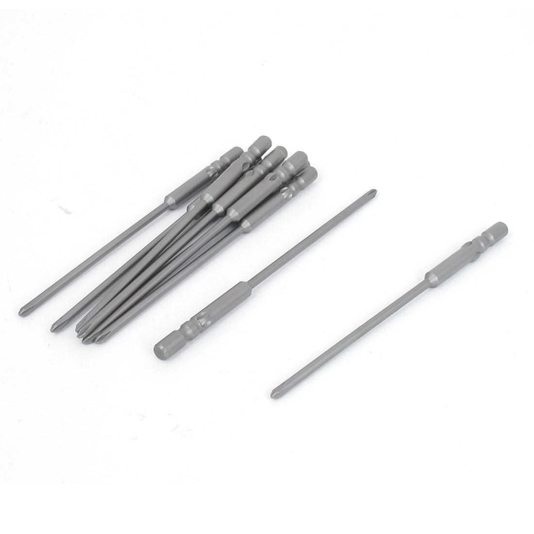 Harfington 4mmx80mmx2mm PH0 Magnetic Electric Round Head Cross Screwdriver 10 Pcs