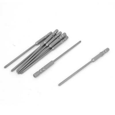 Harfington 4mmx80mmx2mm PH0 Magnetic Electric Round Head Cross Screwdriver 10 Pcs
