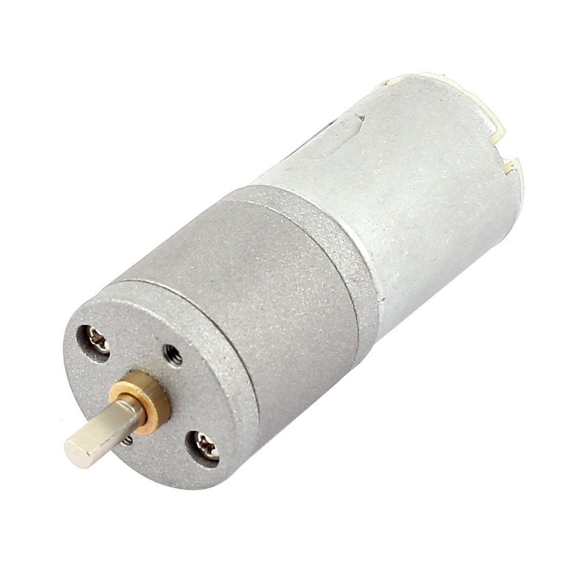 Harfington 12V 30RPM 4mm Shaft Dia Soldering Pin Cylinder Magnetic Electric Reducer Gear Box DC Geared Motor