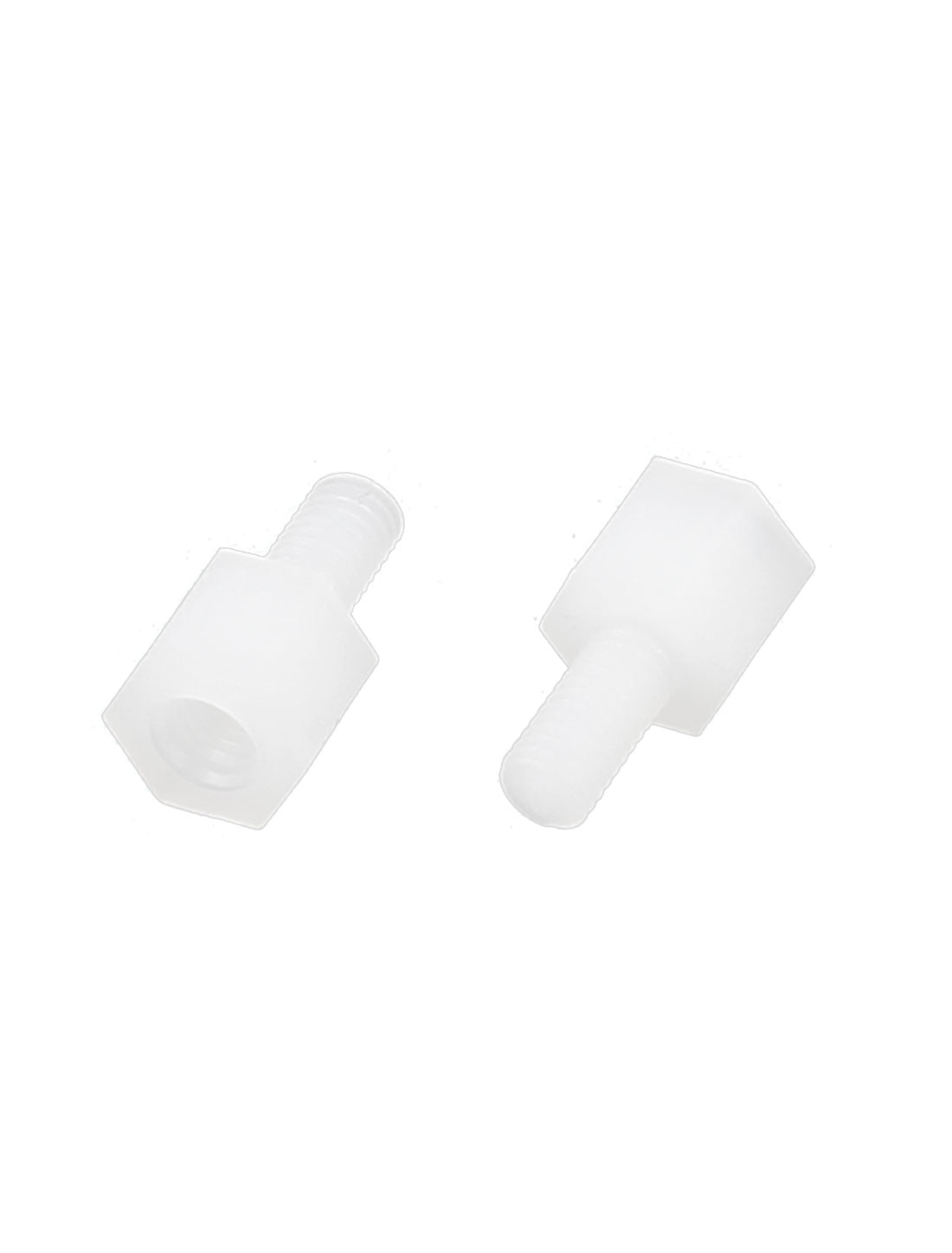 uxcell Uxcell 50pcs M3 5+6mm Male Female Thread Nylon Hex Standoff Spacer Screw White for PCB