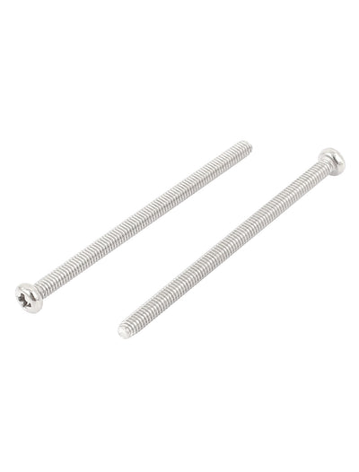 Harfington M2.5 x 40mm 304 Stainless Steel Crosshead Phillips Round Head Screws Bolt 60pcs