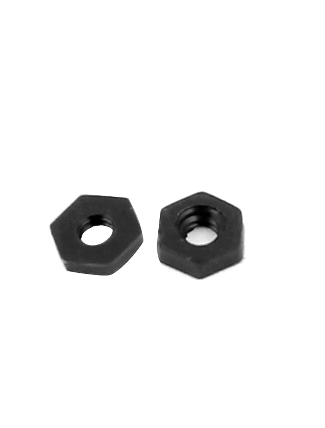 Harfington Metric M2 Thread Nylon Insert Lock Screw Fastener Hexagon Hex Nuts Black 100pcs