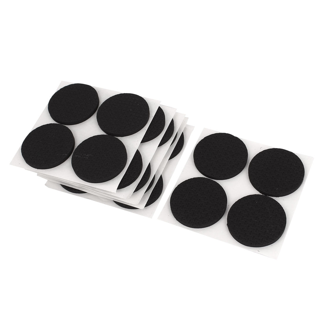 uxcell Uxcell Furniture Floor Table Chair 40mm Round Foam Protection Cushion Pad Black 24pcs
