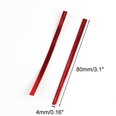 Harfington 1600 Pcs Red 8cm Length Candy Bread Bags Packaging Twist Cable Tie
