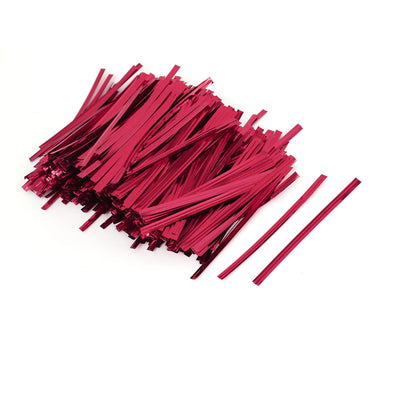 Harfington 1600 Pcs Red 8cm Length Candy Bread Bags Packaging Twist Cable Tie