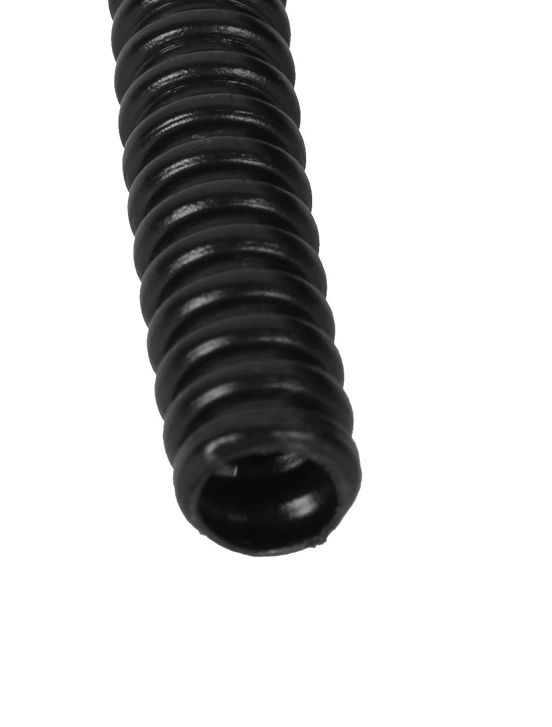Harfington 15 M 5 x 7 mm Plastic Flexible Corrugated Conduit Tube for Garden,Office Black