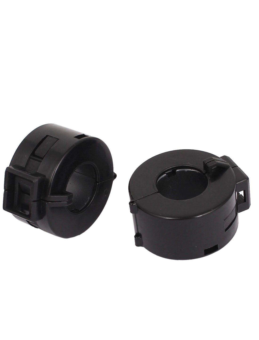 Harfington 16Pcs Black 15mm Dia Cord Clip On EMI RFI Noise Ferrite Suppressor Filter