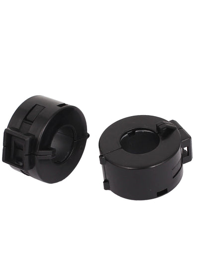 Harfington 16Pcs Black 15mm Dia Cord Clip On EMI RFI Noise Ferrite Suppressor Filter