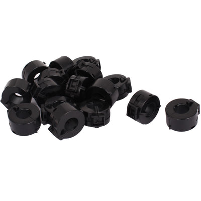 Harfington 16Pcs Black 15mm Dia Cord Clip On EMI RFI Noise Ferrite Suppressor Filter