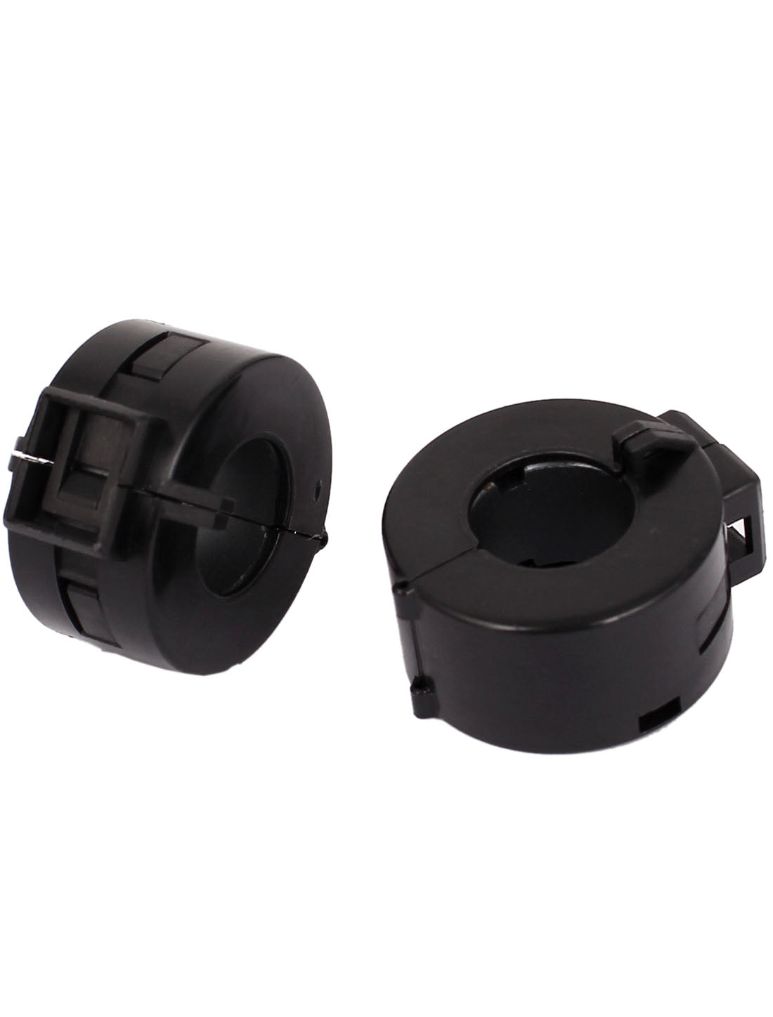 Harfington 12Pcs Black 15mm Dia Cord Clip On EMI RFI Noise Ferrite Suppressor Filter
