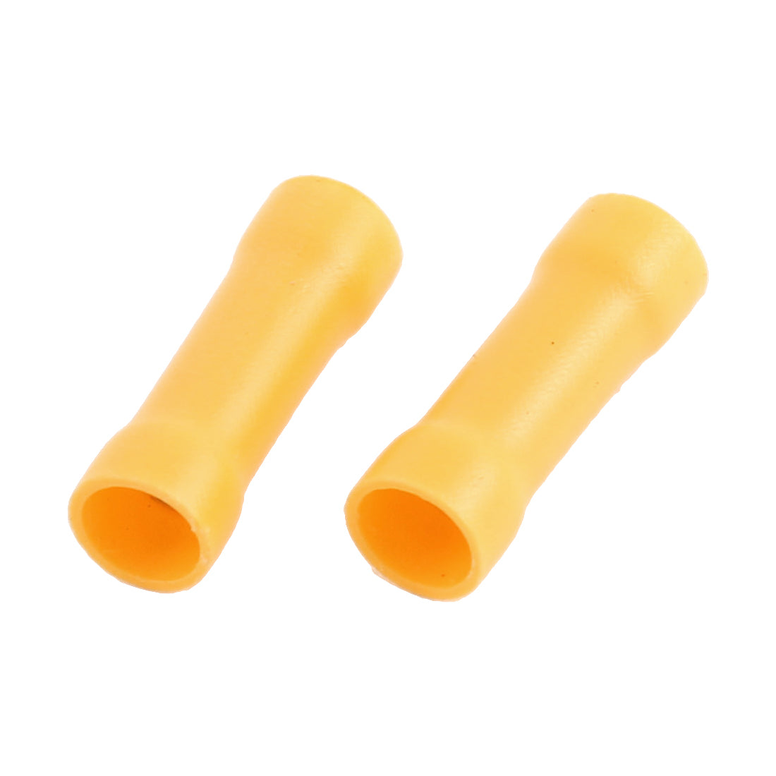 Harfington 180pcs BV5 12-10AWG Yellow Crimp Insulated Straight Connector Terminals