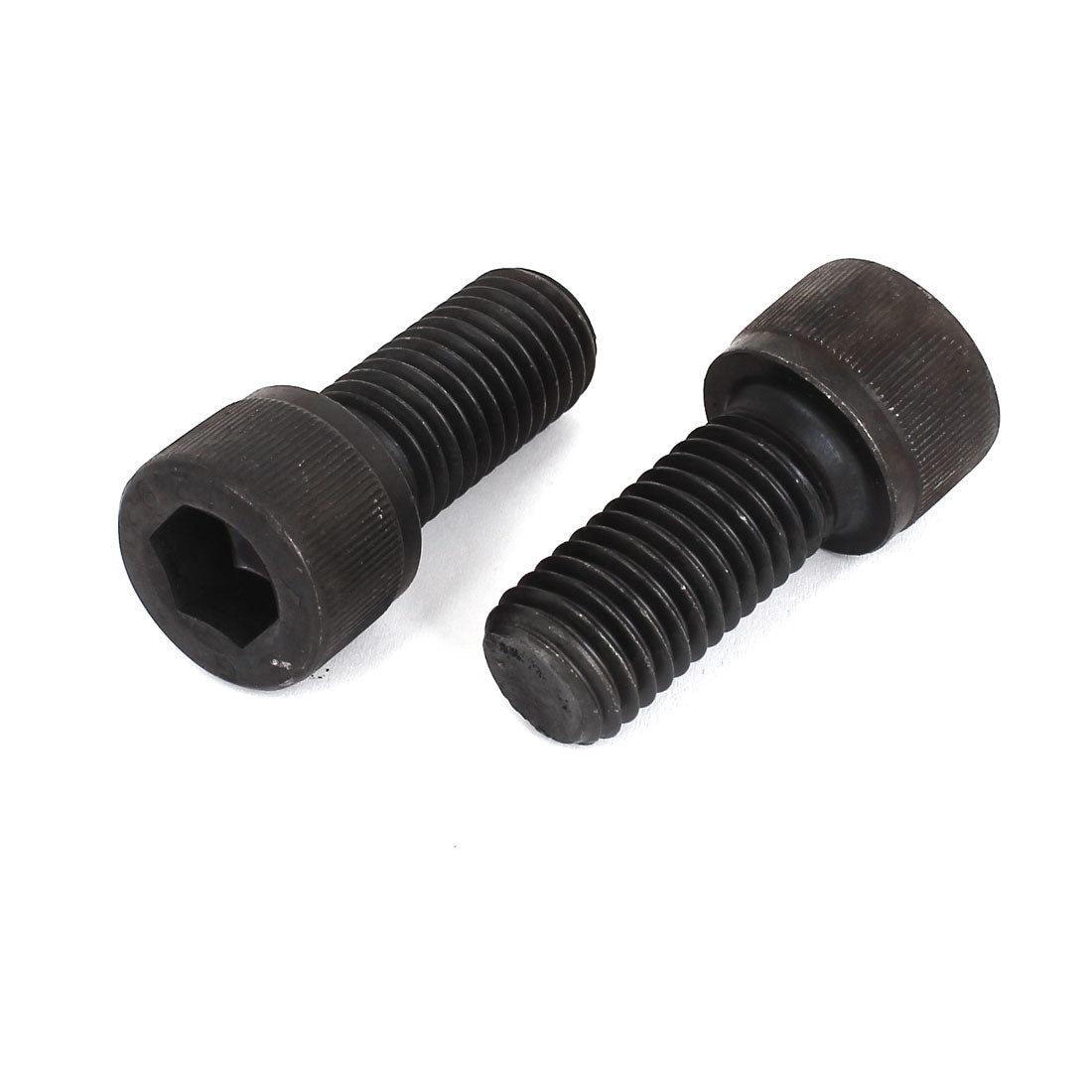 Harfington M18x40mm 12.9 Alloy Steel Hex Bolt Socket Head Cap Machine Screws Black 2Pcs