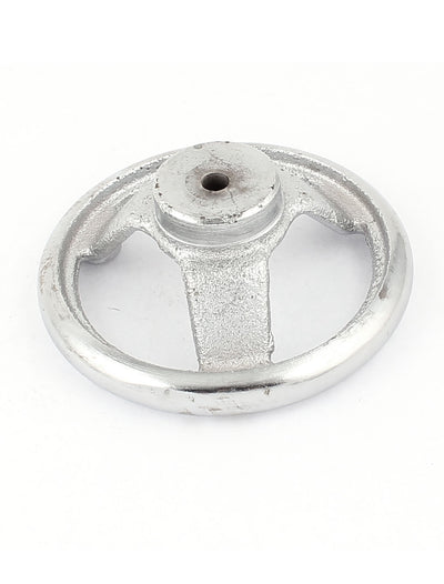 Harfington 100mm Dia Three Spoke Round Iron Hand Wheel Handwheel for Milling Machine Lathe