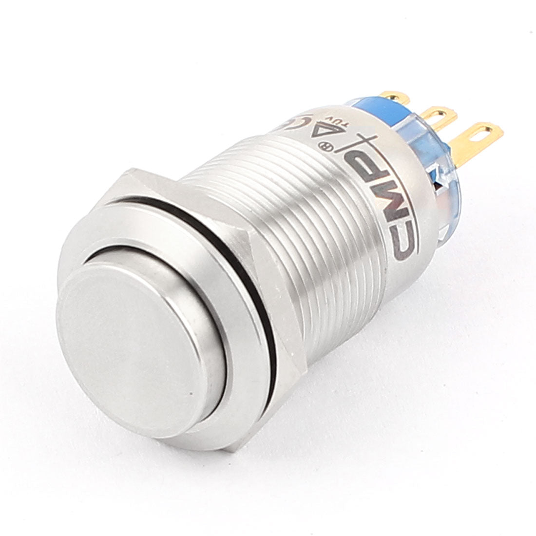 Harfington 19 mm montiertes Gewinde, 3-polig, SPDT, hoher Kopf, verriegelnder Drucktastenschalter