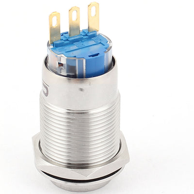 Harfington 19 mm montiertes Gewinde, 3-polig, SPDT, hoher Kopf, verriegelnder Drucktastenschalter