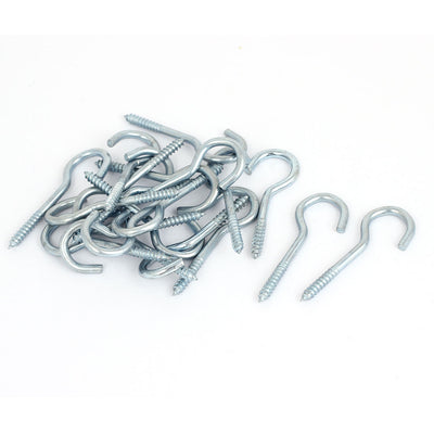 Harfington Garden Vine Wire Zinc Coating Screw Eye Hook Eyebolt Eyelet Bolt 20pcs