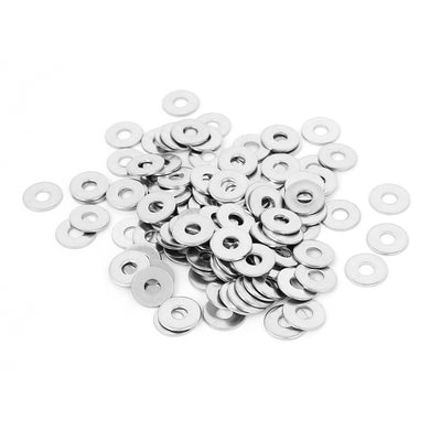 Harfington 100Pcs M4x12mmx1mm Stainless Steel Metric Round Flat Washer for Bolt Screw