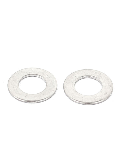 Harfington 100Pcs M5x10mmx0.5mm Stainless Steel Metric Round Flat Washer for Bolt Screw