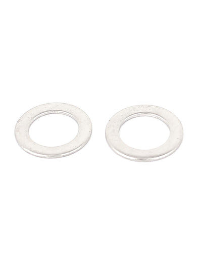 Harfington 100Pcs M6x10mmx0.5mm Stainless Steel Metric Round Flat Washer for Bolt Screw