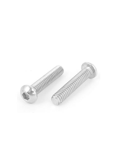 Harfington 15pcs 1/4"-20x1-1/4" Stainless Steel Hex Socket Button Head Bolts Screws