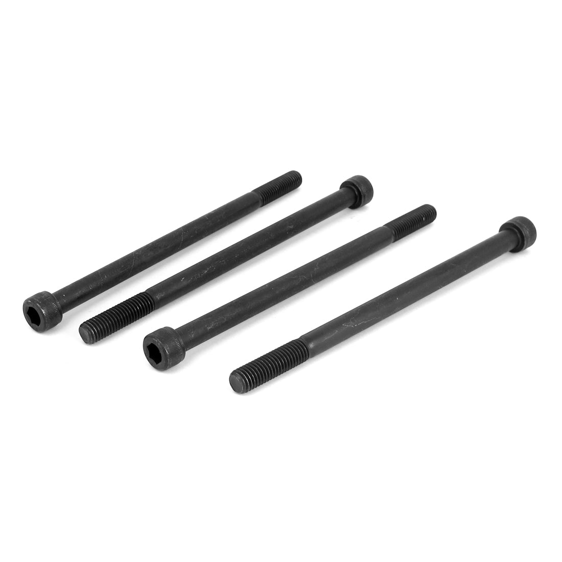 Harfington 4Pcs M10x170mm Metric 12.9 Alloy Steel Black Hex Socket Head Cap Screws Bolts