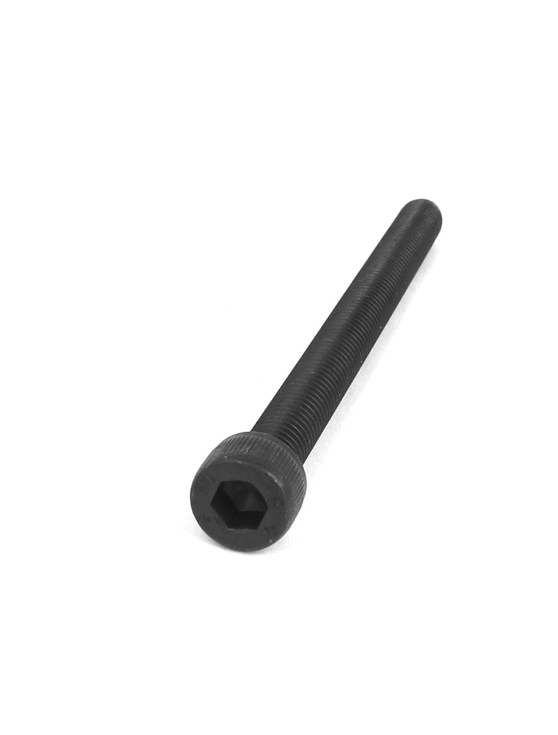 Harfington M8 x 100mm 12.9 Alloy Steel Machine Bolt Hex Socket Head Cap Screws Black 10pcs