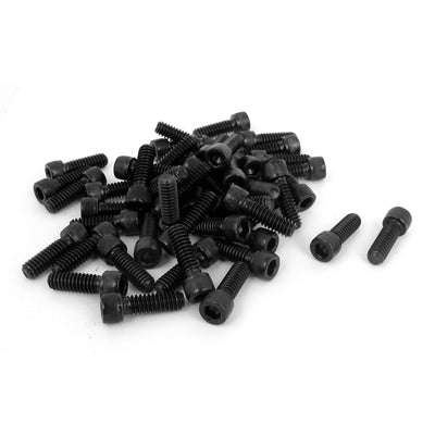 Harfington 1/4"-20 x 3/4" 12.9 Alloy Steel Hex Socket Head Cap Screw Bolt Black 100pcs