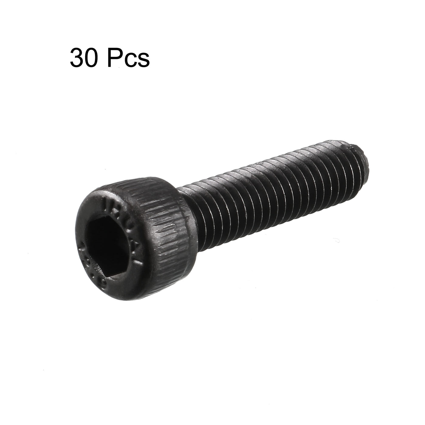 Harfington M5 x 20mm 12.9 Alloy Steel Machine Bolt Hex Socket Head Cap Screws Black 30pcs