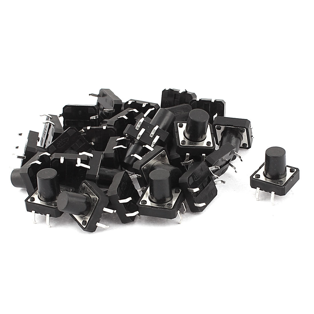 Harfington 12x12x11mm 4 Pins PCB Surface Mounted Devices SMT Push Button Tact Tactile Switch 30 Pcs