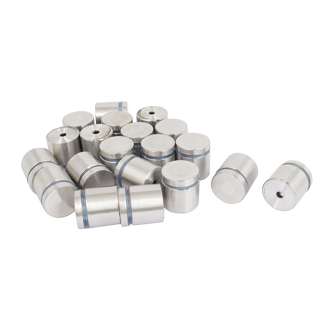 Harfington 25mm x 25mm Stainless Steel Advertising Frameless Glass Standoff Pins 20pcs