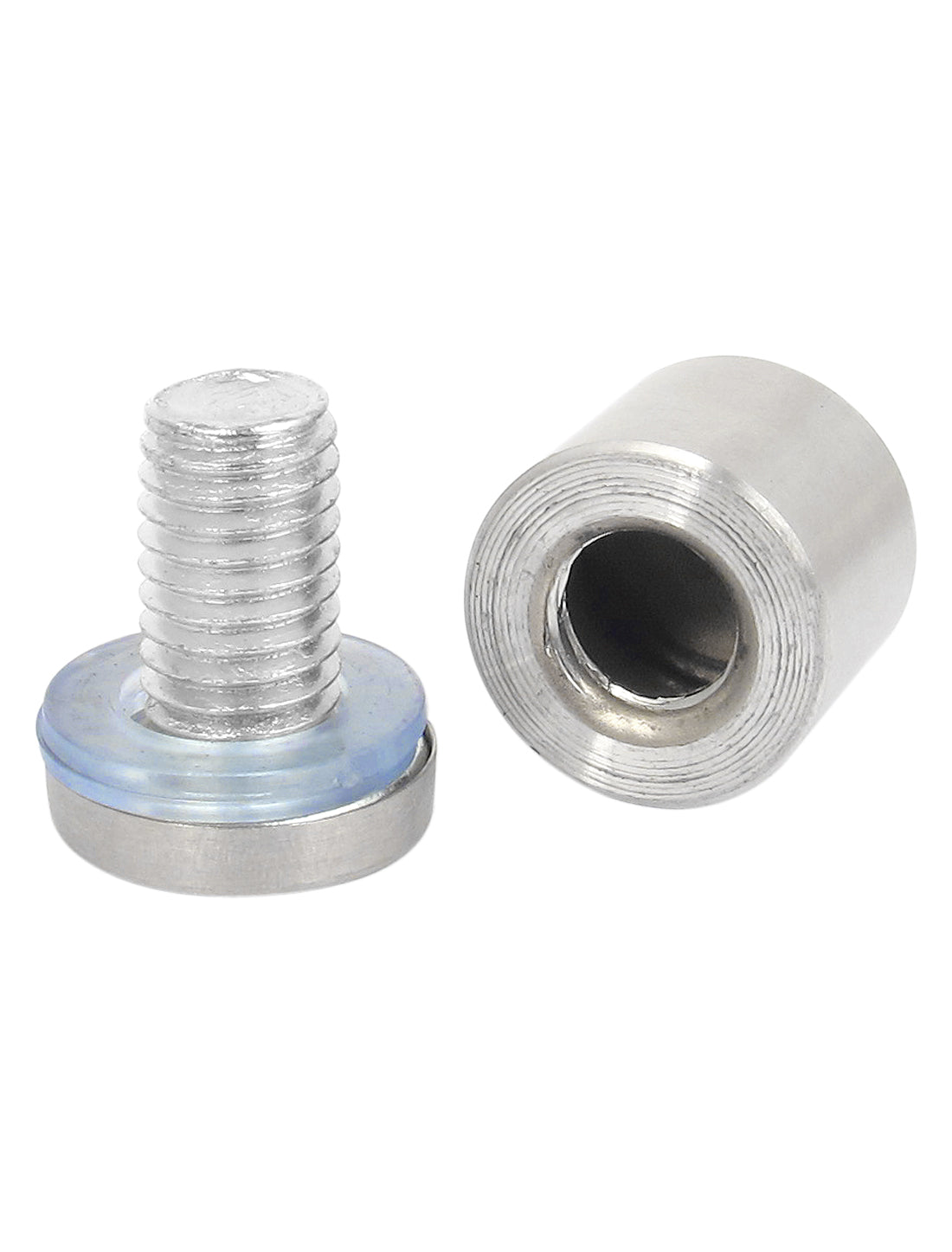 Harfington 19mm x 25mm Stainless Steel Advertising Frameless Glass Standoff Pins 12pcs