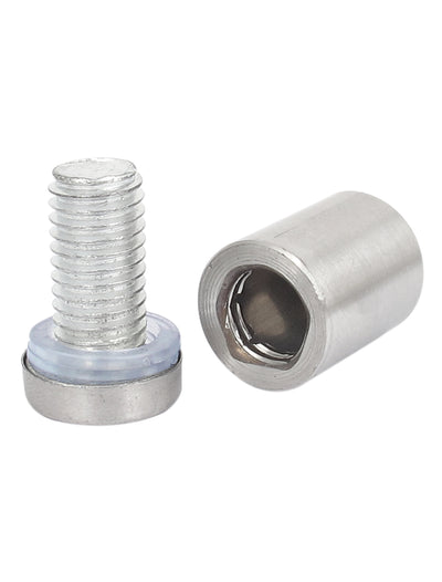 Harfington 16mm x 25mm Stainless Steel Advertising Frameless Glass Standoff Pins 20pcs