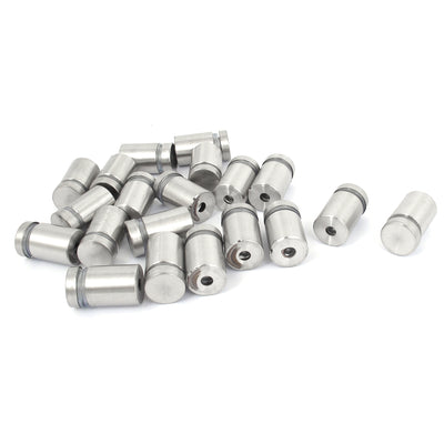 Harfington 16mm x 25mm Stainless Steel Advertising Frameless Glass Standoff Pins 20pcs