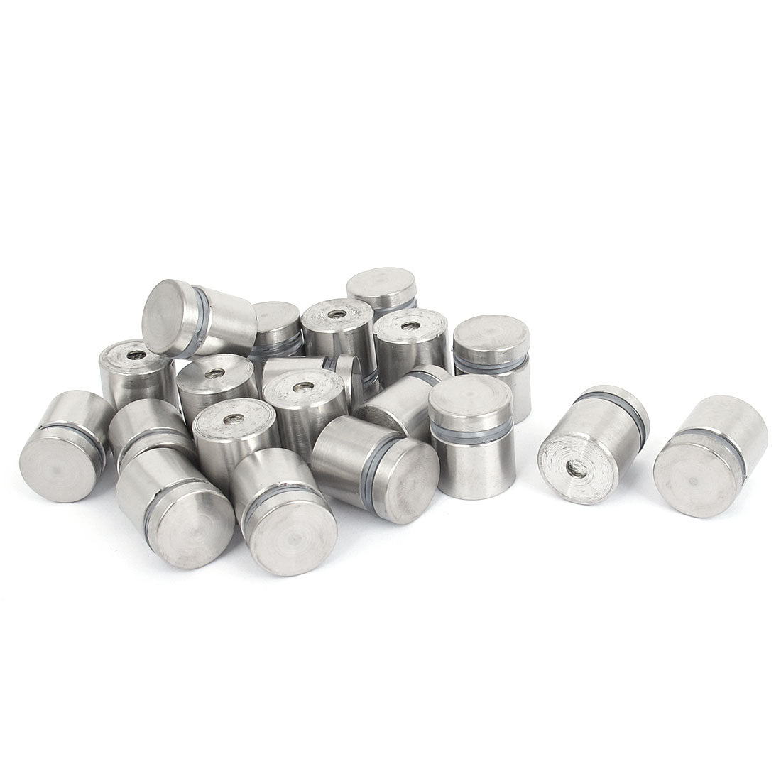 Harfington 19mm x 24mm Stainless Steel Advertising Frameless Glass Standoff Pins 20pcs