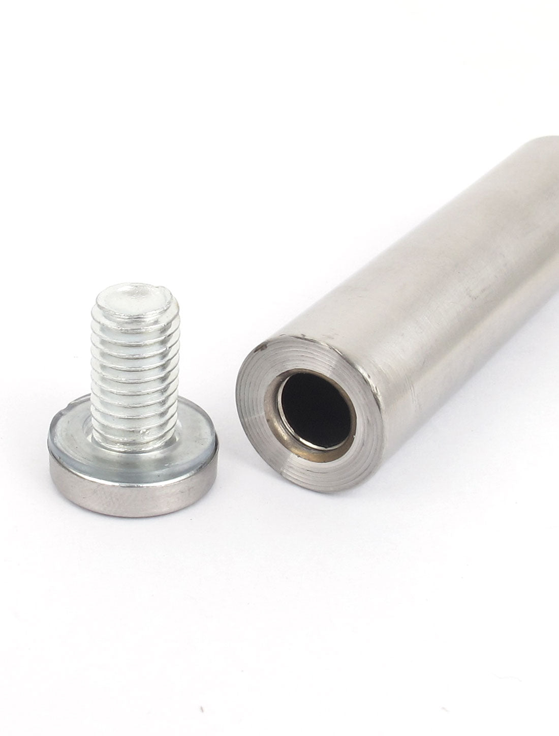 Harfington 19mm x 80mm Stainless Steel Advertising Frameless Glass Standoff Pin Clamp 8pcs