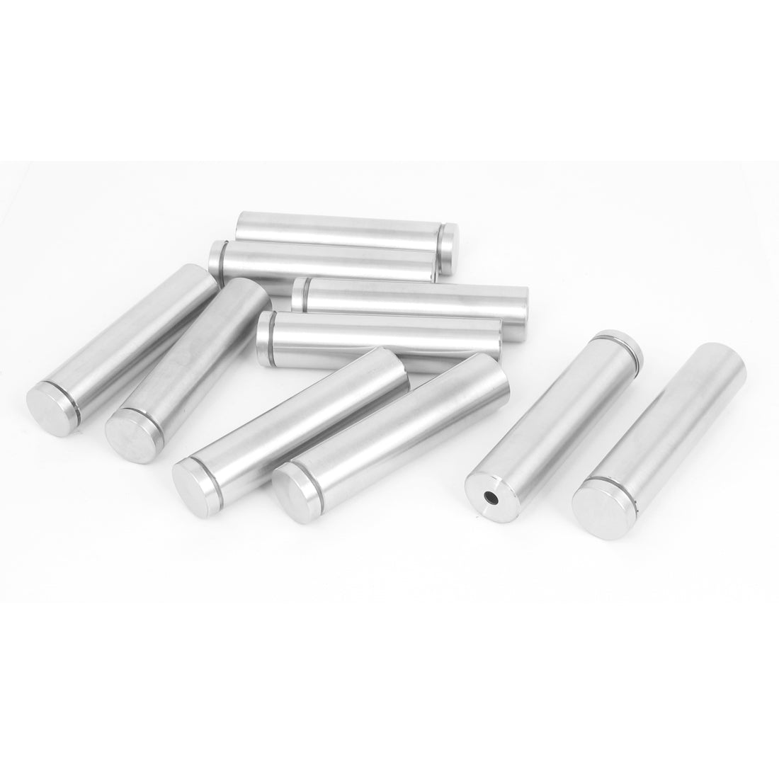 Harfington 19mm x 80mm Stainless Steel Advertising Frameless Glass Standoff Pins 10pcs