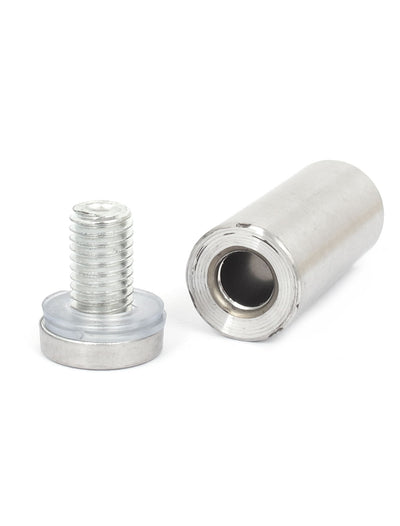 Harfington 19mm x 40mm Stainless Steel Advertising Frameless Glass Standoff Pins 20pcs