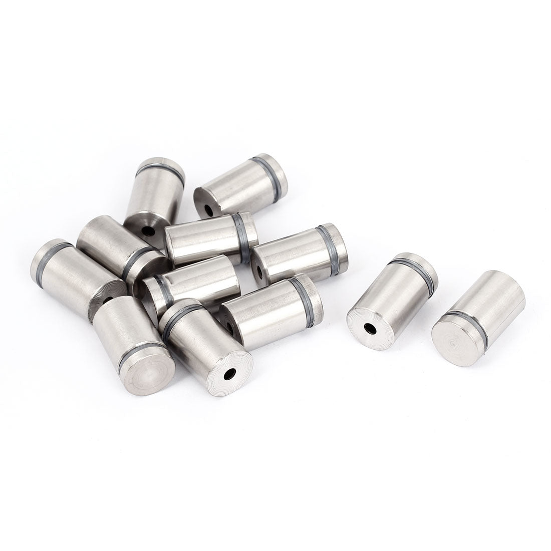 Harfington 19mm x 30mm Stainless Steel Advertising Frameless Glass Standoff Pins 12pcs