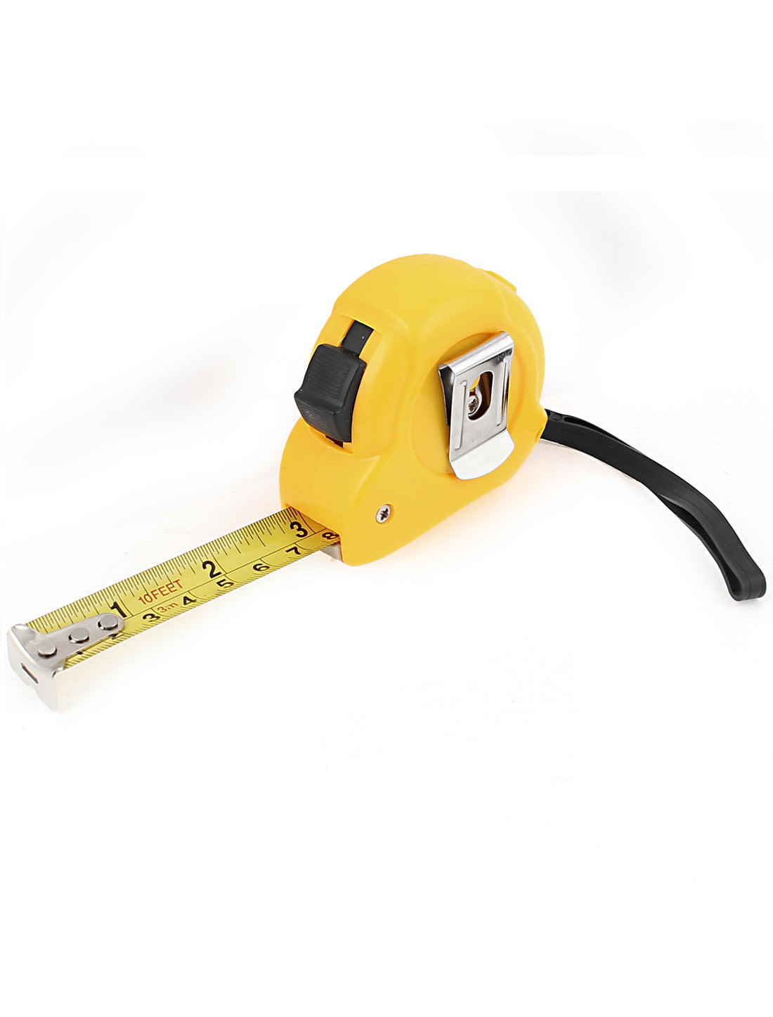 Harfington Self-Retract Design 3 Meter 10Ft Portable Flexible Tape Measure Ruler Yellow