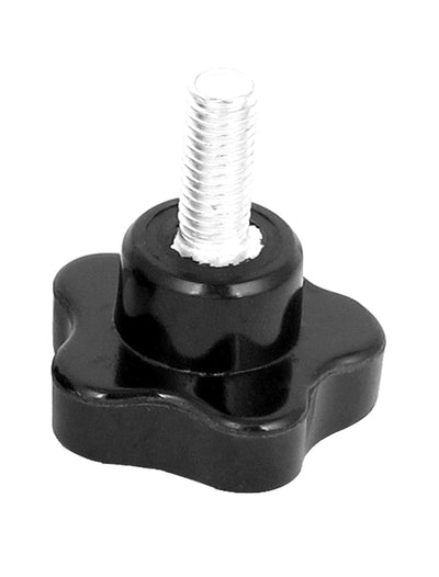 Harfington 40mm Star Head M8x20mm Male Thread Screw on Clamping Knob Grip Black 3pcs