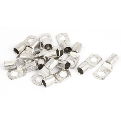 Harfington 15pcs 2/0 AWG x 1/2" Tinned Copper Lug Battery Cable Connector Terminal SC 70-12
