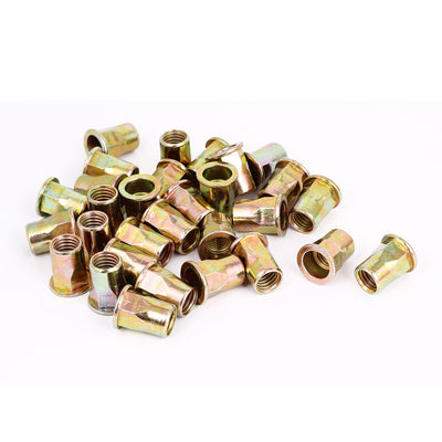 Harfington 30 Pcs M12 Countersunk Head Half Hex Body Blind Rivet Nuts Nutserts Fasteners