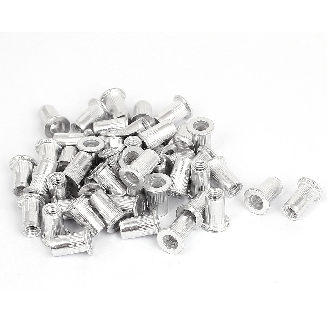 Harfington 50 Pcs M5x13mm Aluminium Countersunk Head Blind Rivet Nuts Nutserts