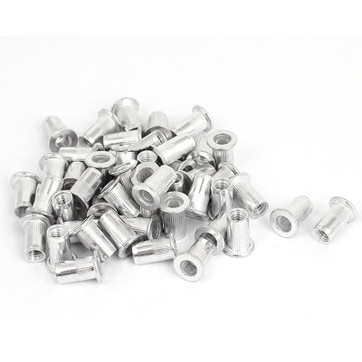 Harfington 50 Pcs M5x13mm Aluminium Countersunk Head Blind Rivet Nuts Nutserts